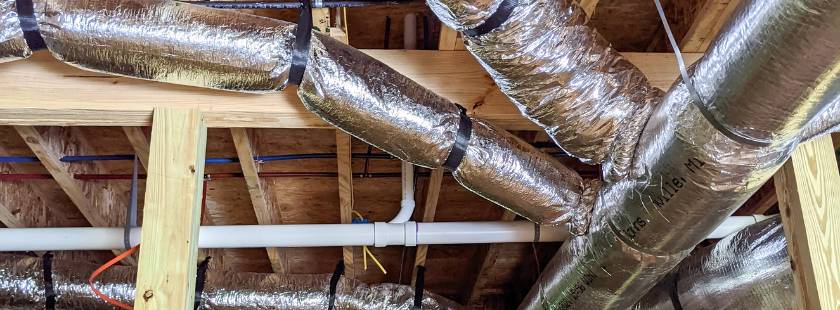 HVAC attic ductwork chain